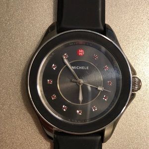 MICHELE Black Cape Watch